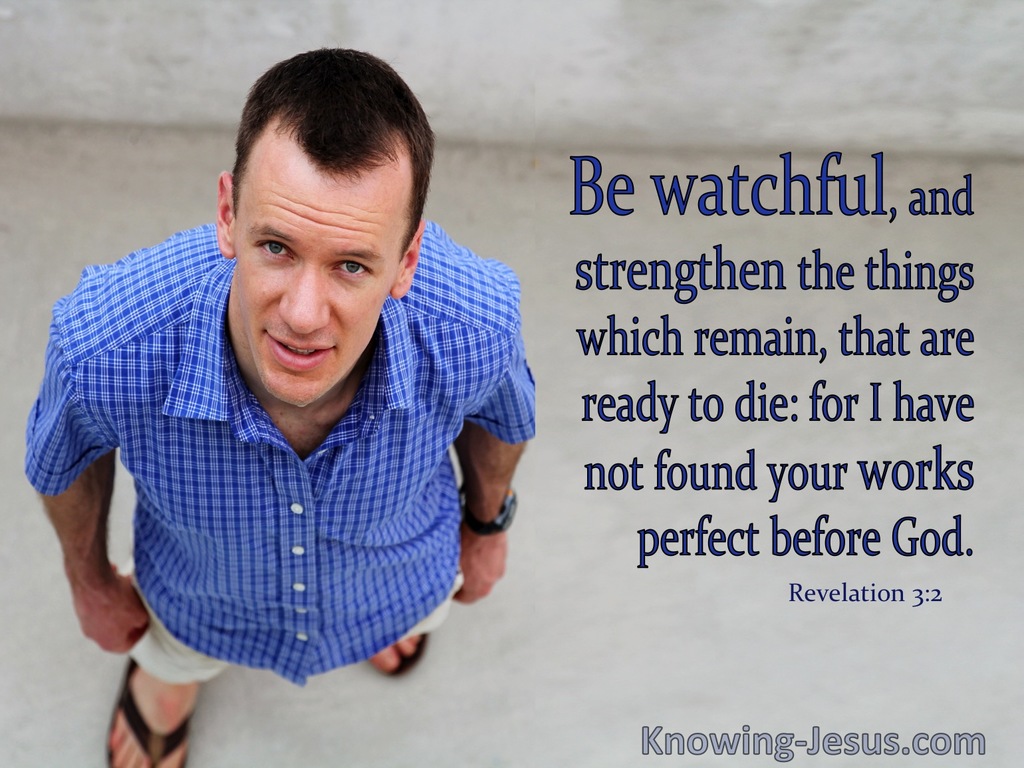 Revelation 3:2 Be Watchful (blue)